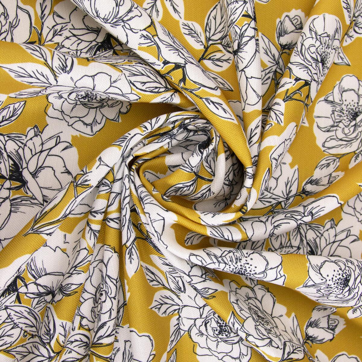 Recycled Linen Look Fabric Printing