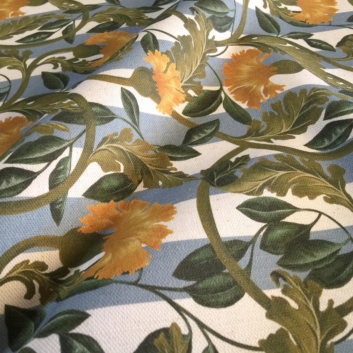 Custom Printed Natural Luxury Cotton Linen Fabric