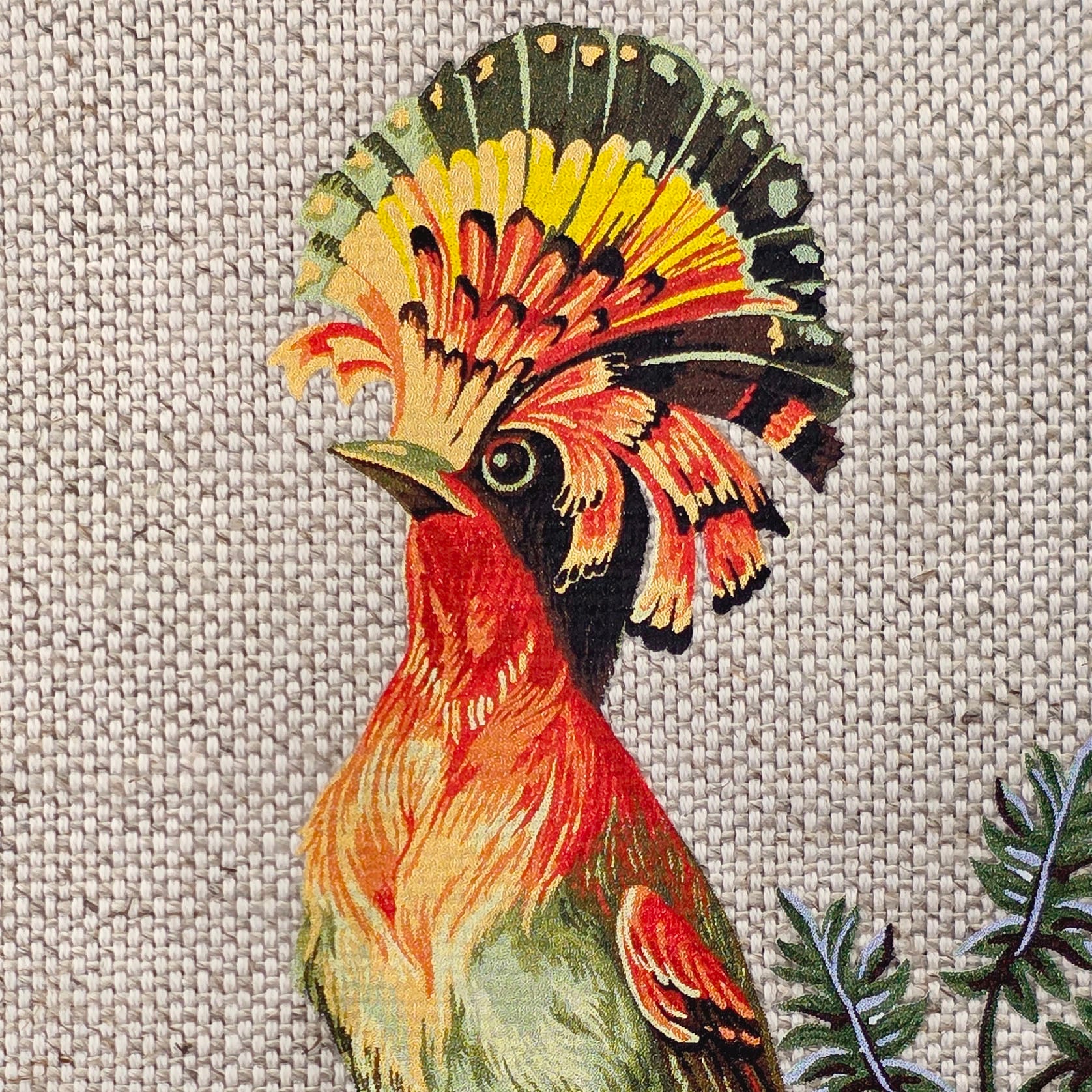 Example of DTF transfer printing onto Signature Linen