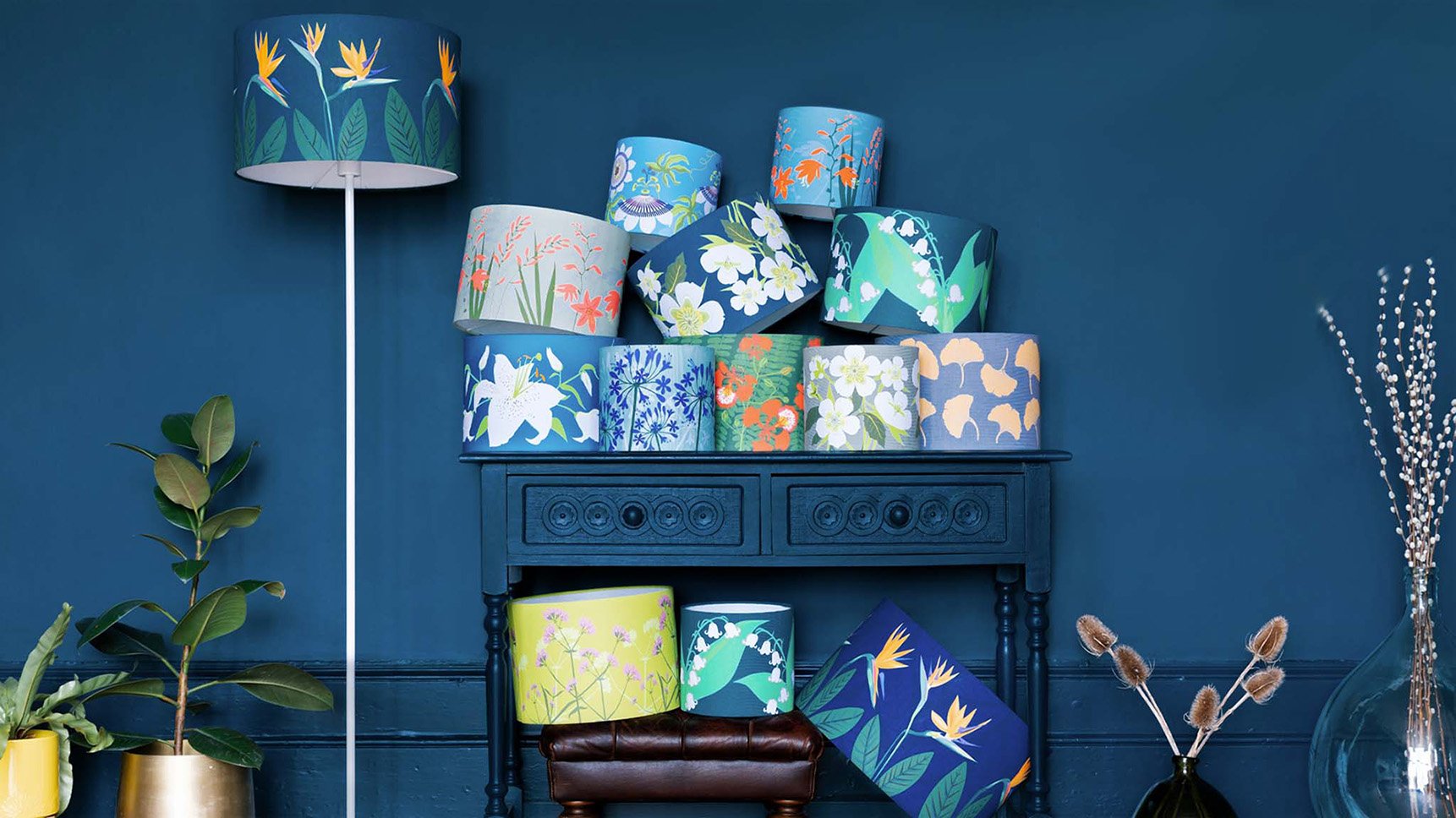 Collection of Alison Bick Designs lampshades