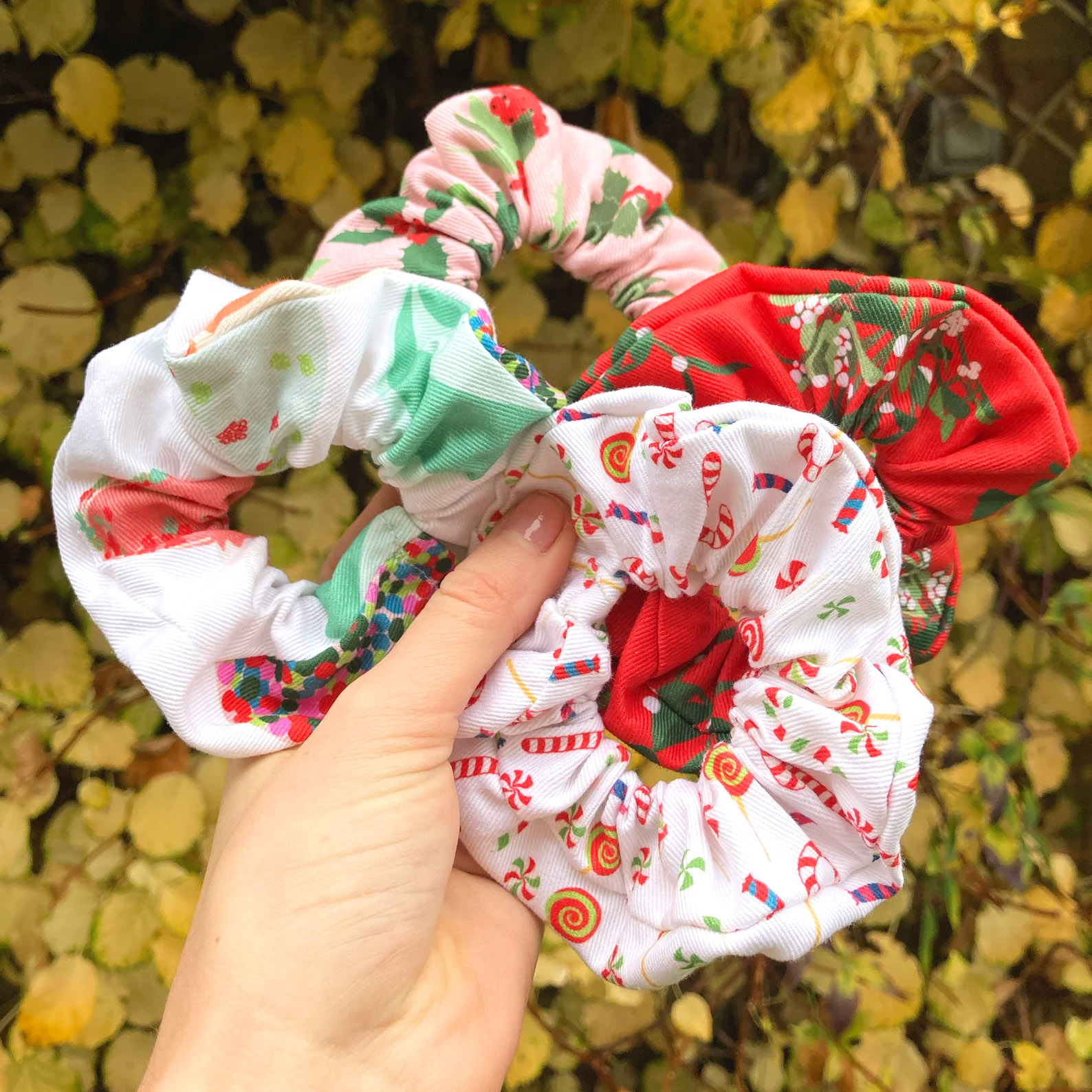 Hair scrunchies by Kerrie Bush of Kerrie Lou Accessories