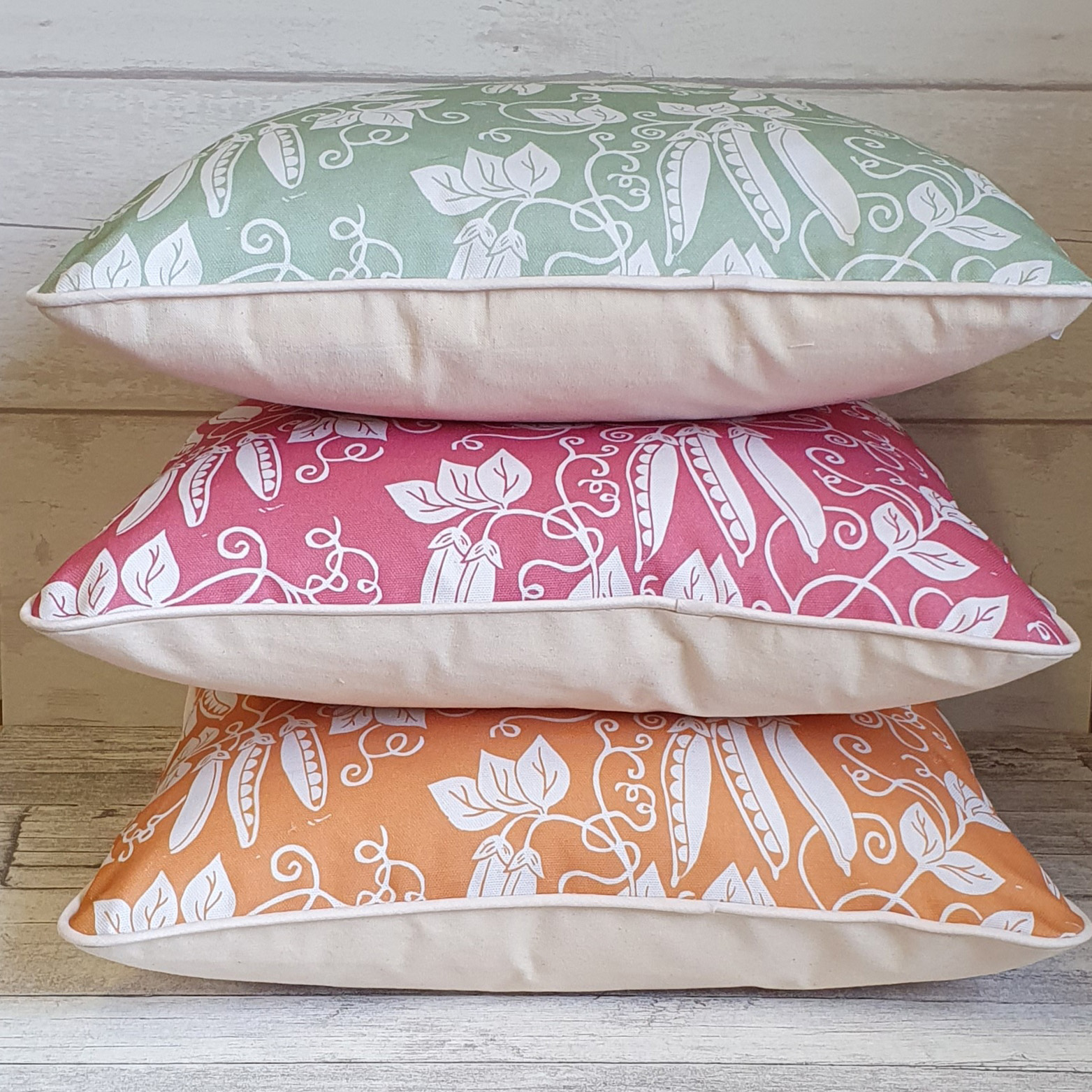 3 cushions made by Lizzie Mabley