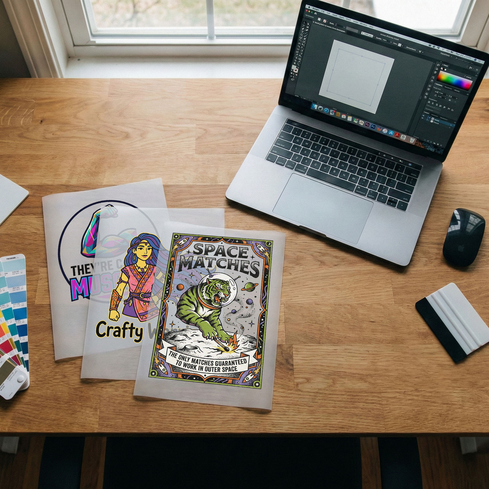 DTF starter pack sheets ready for pressing